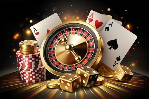 Dealer profesional menjelaskan aturan AduQ kepada pemain di studio viobet